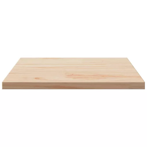 Tömör fenyőfa négyzet alakú asztallap 50 x 50 x 2,5 cm