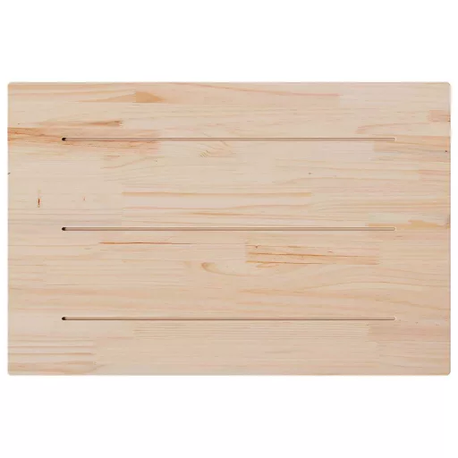 Tömör fenyőfa téglalap alakú asztallap 80 x 50 x 2,5 cm