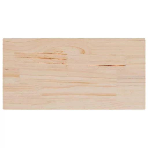 4 db tömör fenyőfa téglalap alakú asztallap 90 x 45 x 2,5 cm