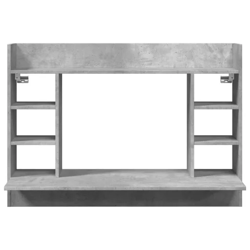 Betonszürke szerelt fa falra szerelhető íróasztal 105x48x75 cm