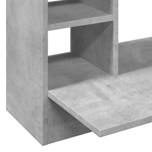 Betonszürke szerelt fa falra szerelhető íróasztal 105x48x75 cm