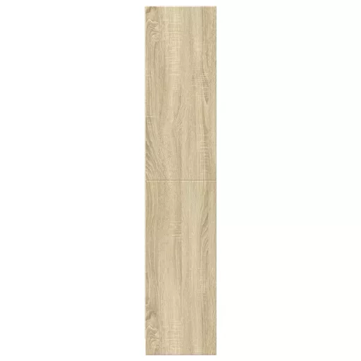 Sonoma tölgy színű szerelt fa könyvszekrény 57x28,5x107,5 cm