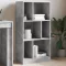 Betonszürke szerelt fa könyvespolc 57 x 28,5 x 107,5 cm