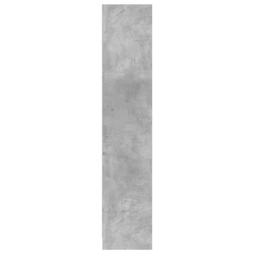Betonszürke szerelt fa könyvespolc 57 x 28,5 x 107,5 cm