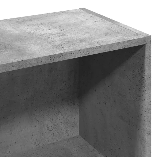 Betonszürke szerelt fa könyvespolc 57 x 28,5 x 107,5 cm