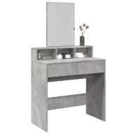   Betonszürke fésülködőasztal tükörrel 80 x 41 x 144,5 cm