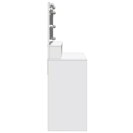 Fehér fésülködőasztal LED-del 80 x 41 x 134,5 cm