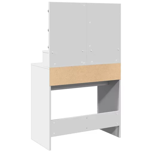Fehér fésülködőasztal LED-del 80 x 41 x 134,5 cm