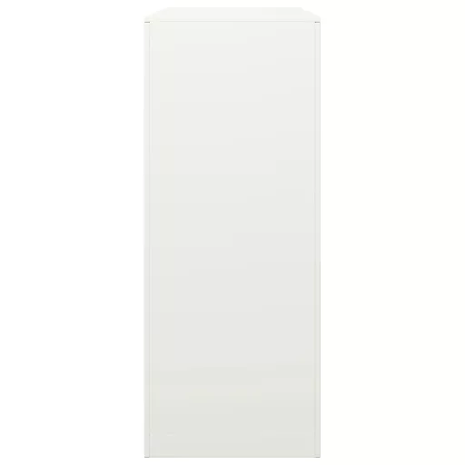 Fehér acél tűzifatároló 100 x 40 x 100 cm
