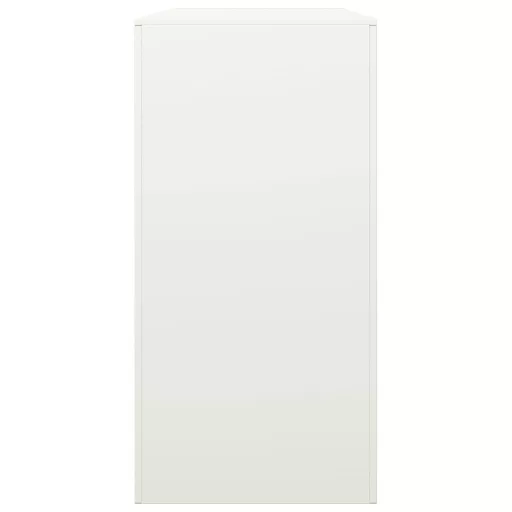 Fehér acél tűzifatároló 100 x 40 x 80 cm