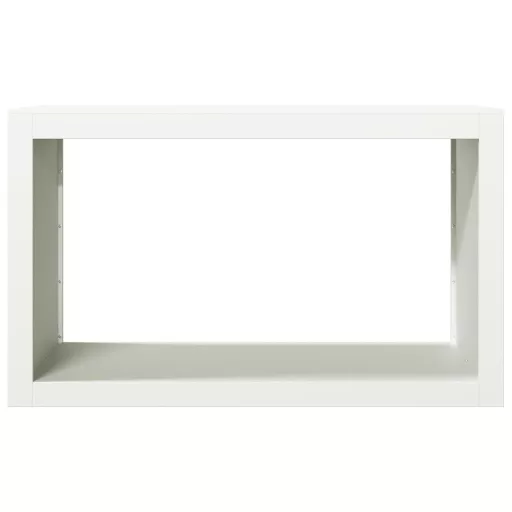 Fehér acél tűzifatároló 100 x 40 x 60 cm