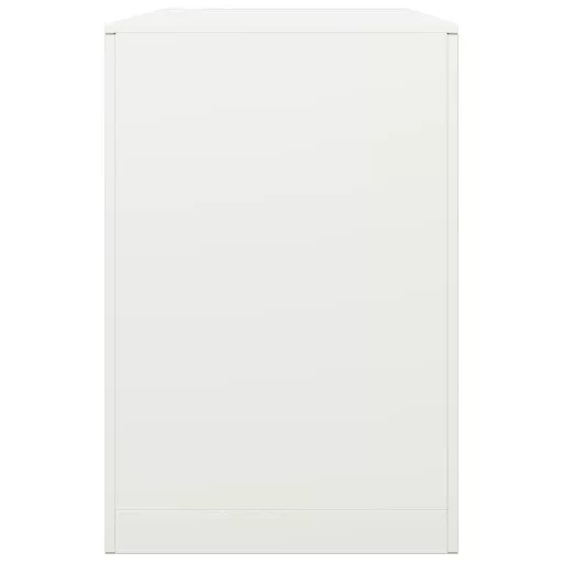 Fehér acél tűzifatároló 100 x 40 x 60 cm
