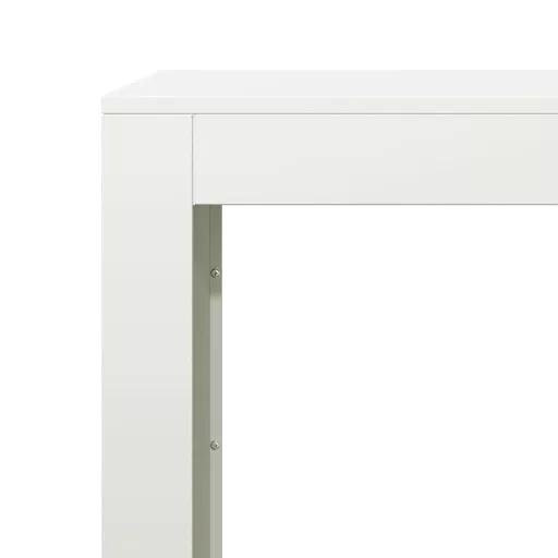 Fehér acél tűzifatároló 100 x 40 x 60 cm