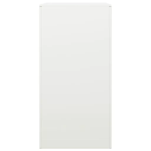 Fehér acél tűzifatároló 60 x 40 x 80 cm