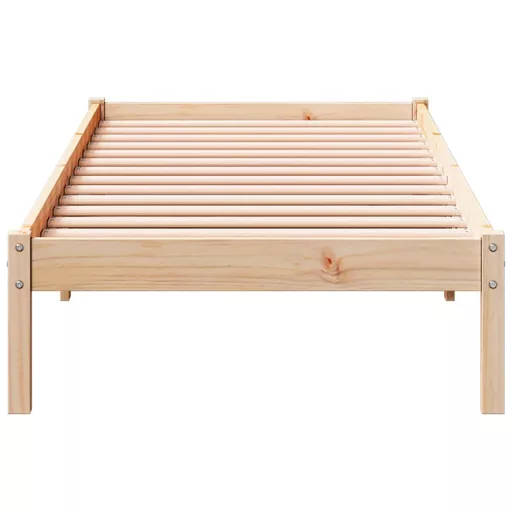 Tömör fenyőfa extra hosszú ágykeret matrac nélkül 90 x 220 cm