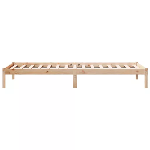 Tömör fenyőfa extra hosszú ágykeret matrac nélkül 90 x 220 cm