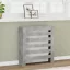 Betonszürke szerelt fa radiátorburkolat 78 x 20 x 82 cm
