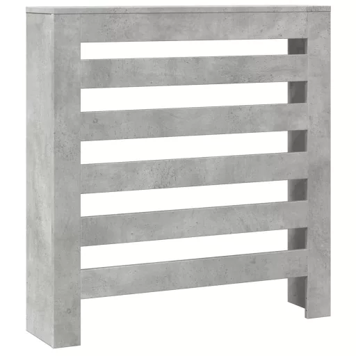 Betonszürke szerelt fa radiátorburkolat 78 x 20 x 82 cm