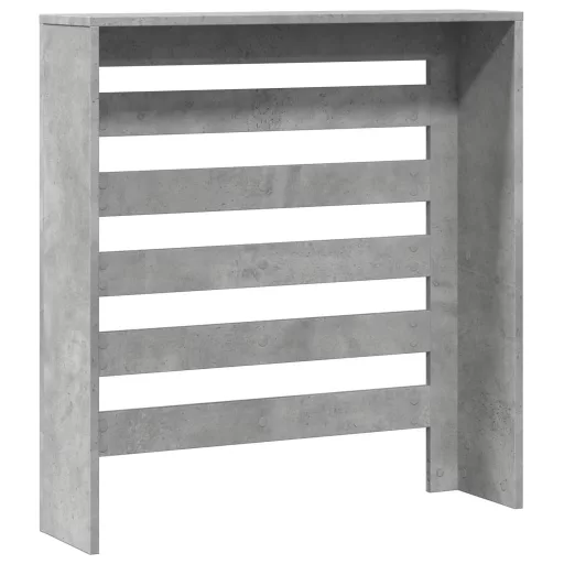 Betonszürke szerelt fa radiátorburkolat 78 x 20 x 82 cm