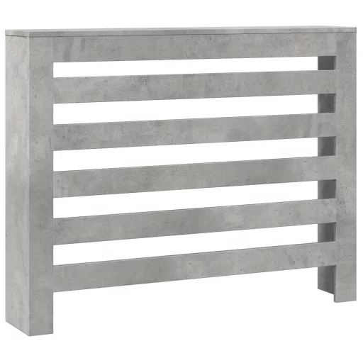 Betonszürke szerelt fa radiátorburkolat 104 x 20 x 82 cm