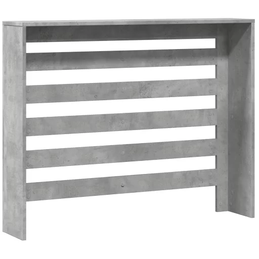 Betonszürke szerelt fa radiátorburkolat 104 x 20 x 82 cm