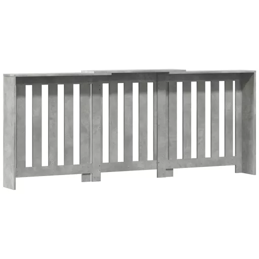 Betonszürke szerelt fa radiátorburkolat 205 x 21,5 x 83,5 cm
