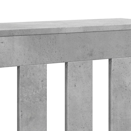 Betonszürke szerelt fa radiátorburkolat 205 x 21,5 x 83,5 cm