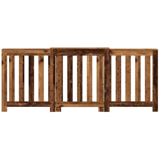 Antik fa színű szerelt fa radiátorburkolat 205 x 21, 5x 83,5 cm
