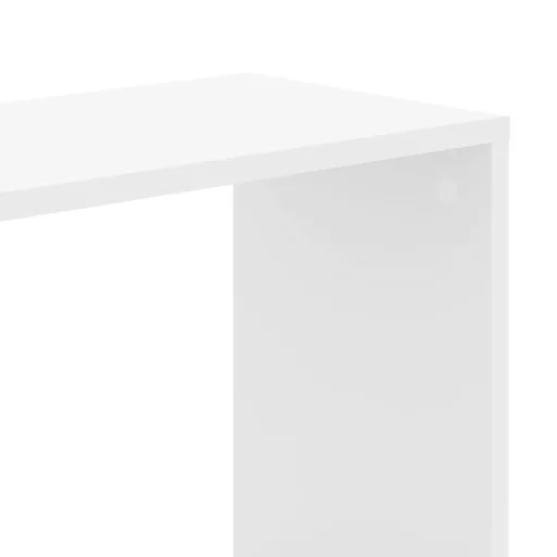 5 szintes fehér szerelt fa könyvespolc 45 x 23,5 x 162,5 cm
