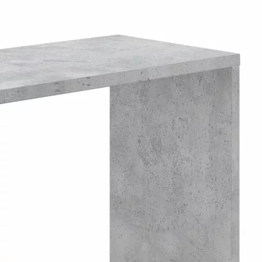5 szintes betonszürke szerelt fa könyvespolc 45x23,5x162,5 cm