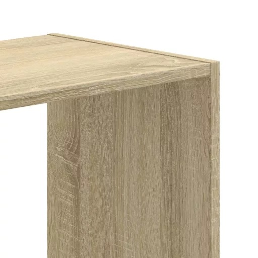 Sonoma tölgy színű szerelt fa könyvszekrény 102 x 32 x 102 cm
