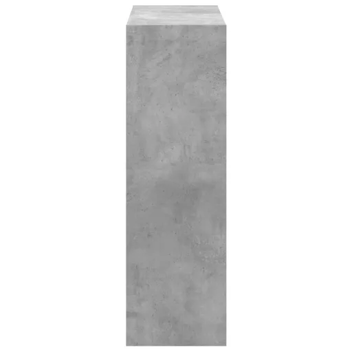 Betonszürke szerelt fa könyvespolc 102 x 32 x 102 cm