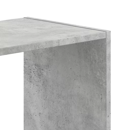 Betonszürke szerelt fa könyvespolc 102 x 32 x 102 cm