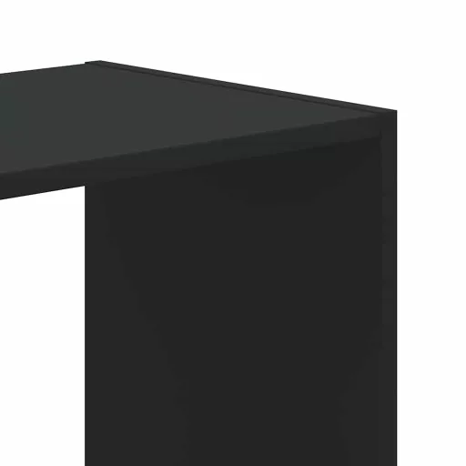 Fekete szerelt fa könyvespolc 68,5 x 32 x 68,5 cm