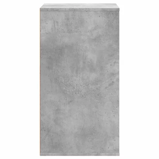 Betonszürke szerelt fa fiókos sarokszekrény 60 x 41 x 76 cm