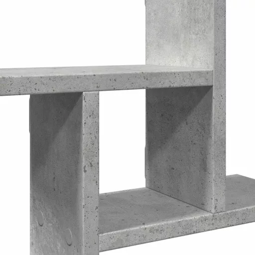 2 db betonszürke szerelt fa fali polc 38 x 12 x 38 cm