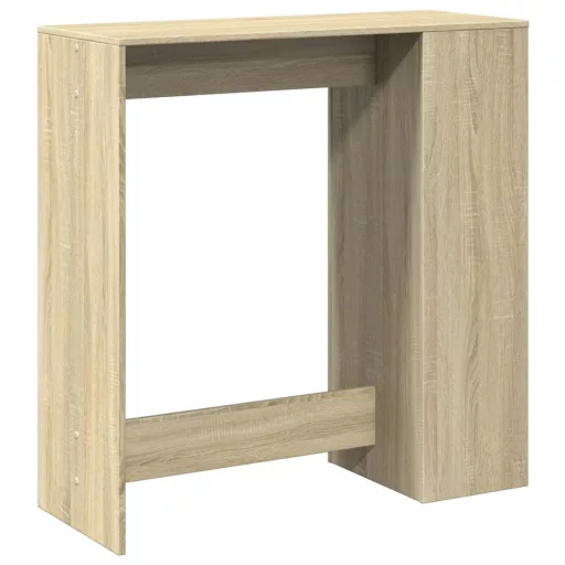 Sonoma tölgy szerelt fa bárasztal tárolókkal 101x40x103,5 cm
