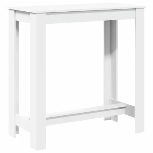 Fehér szerelt fa bárasztal 102 x 50 x 103,5 cm
