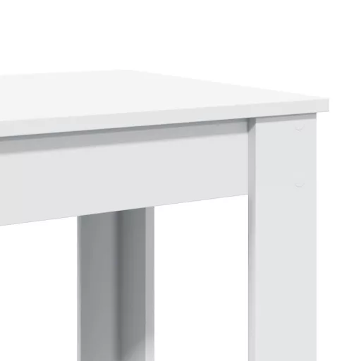 Fehér szerelt fa bárasztal 102 x 50 x 103,5 cm