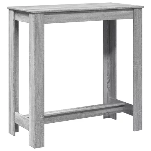 Szürke sonoma színű szerelt fa bárasztal 102 x 50 x 103,5 cm