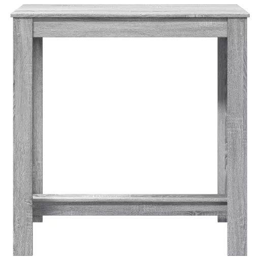 Szürke sonoma színű szerelt fa bárasztal 102 x 50 x 103,5 cm
