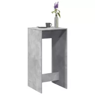Betonszürke szerelt fa bárasztal 51 x 50 x 103,5 cm