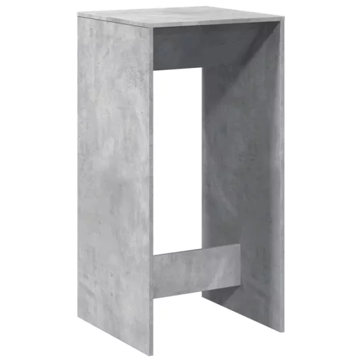 Betonszürke szerelt fa bárasztal 51 x 50 x 103,5 cm