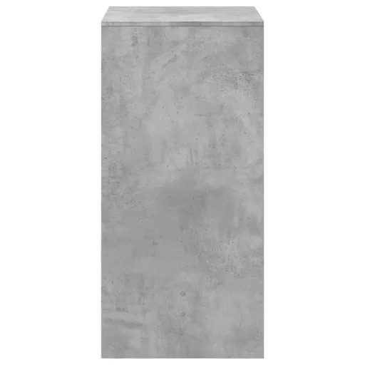 Betonszürke szerelt fa bárasztal 51 x 50 x 103,5 cm