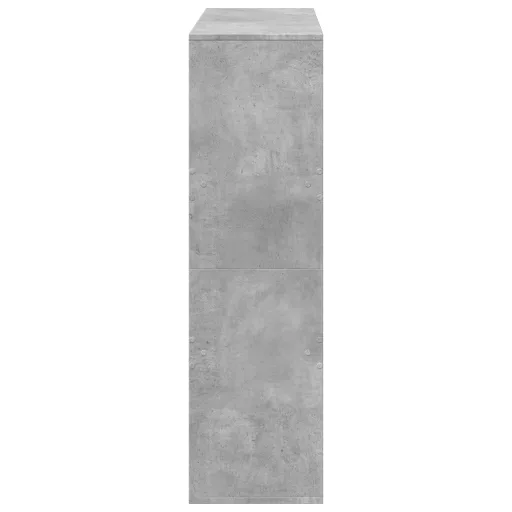 Betonszürke térelválasztó könyvszekrény 100 x 33 x 115 cm