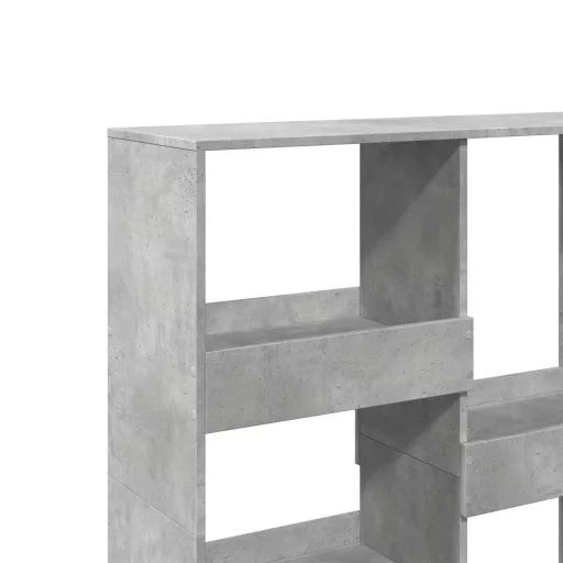 Betonszürke térelválasztó könyvszekrény 100 x 33 x 115 cm
