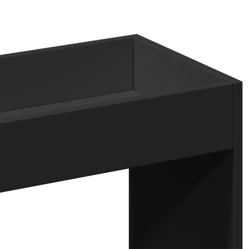 Fekete szerelt fa magasszekrény 63 x 33 x 100 cm