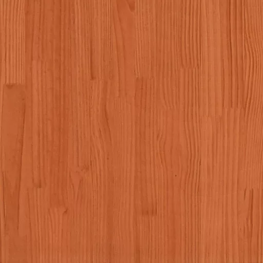 Barna tömör fenyőfa könyvespolcos ágy matrac nélkül 120 x 190cm