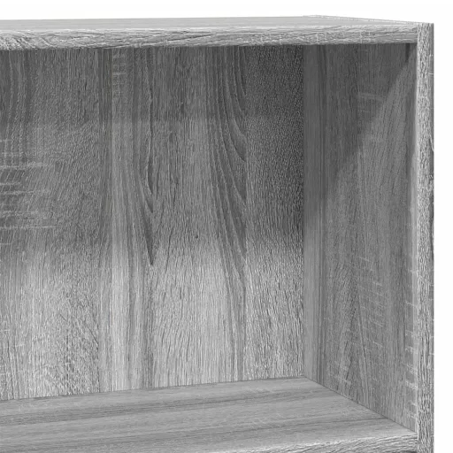 Szürke sonoma színű szerelt fa könyvespolc 80 x 30 x 77 cm