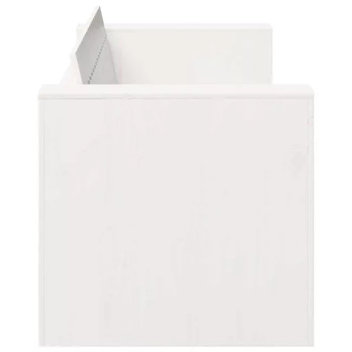 Kerti kanapé Fehér 134 x 60 x 62 cm Tömör fenyőfa